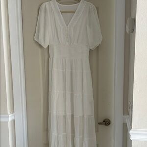 NWOT Elegant White Maxi Dress